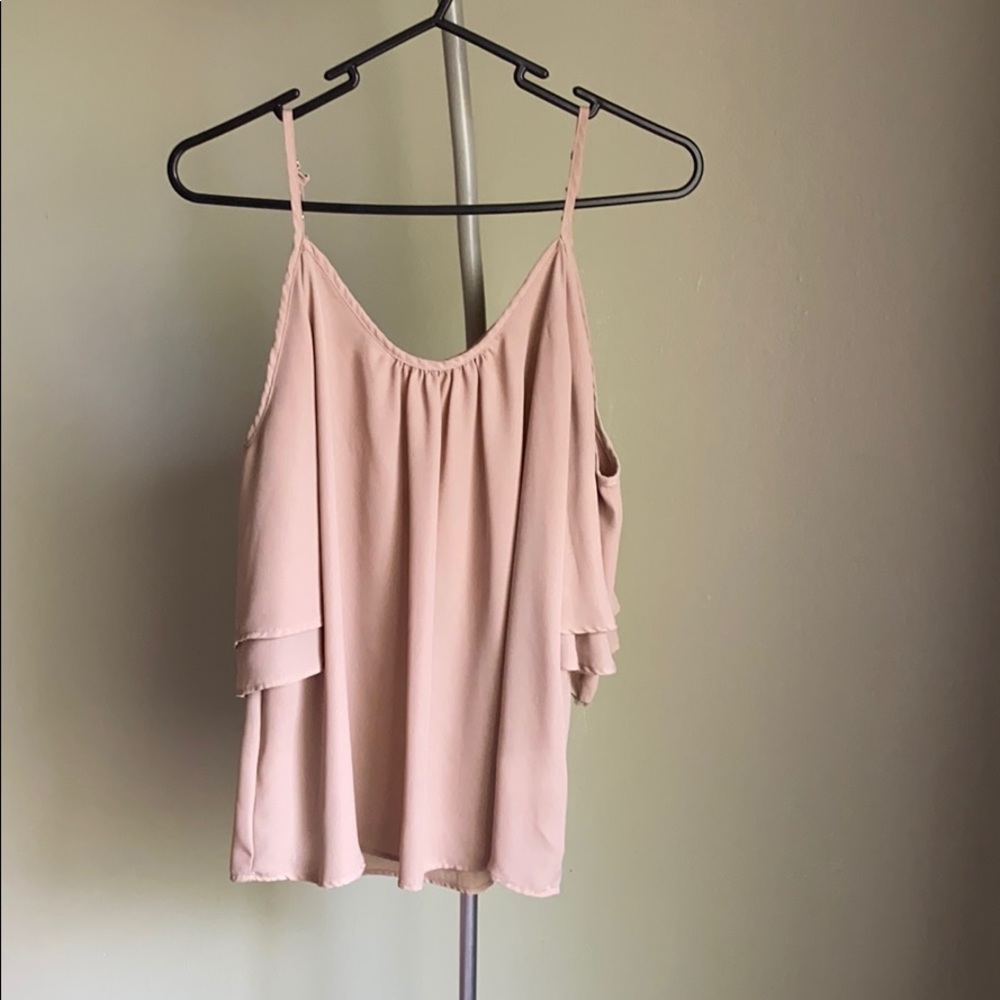 Flowy top with cut out shoulders